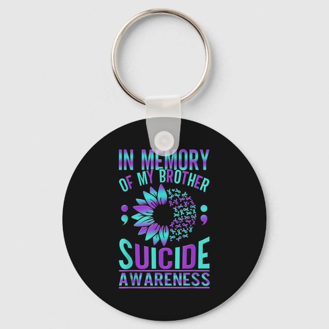 Suicide Awareness Suicide Prevention Suprt Survivo Nyckelring (Framsida)