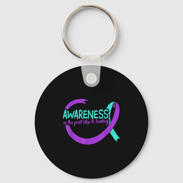 Suicide Awareness Suicide Prevention Suprt Survivo Nyckelring (Framsida)