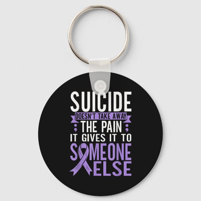 Suicide Awareness Suicide Prevention Suprt Survivo Nyckelring (Framsida)
