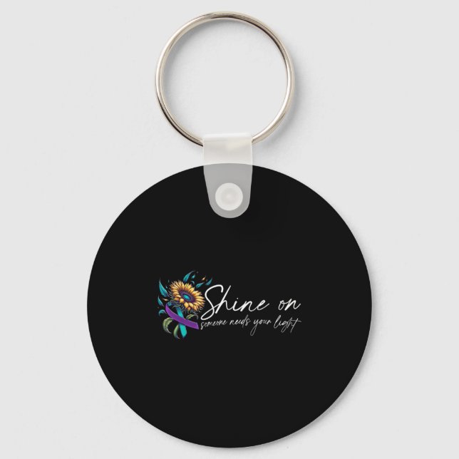 Suicide Awareness Suicide Prevention Suprt Survivo Nyckelring (Framsida)