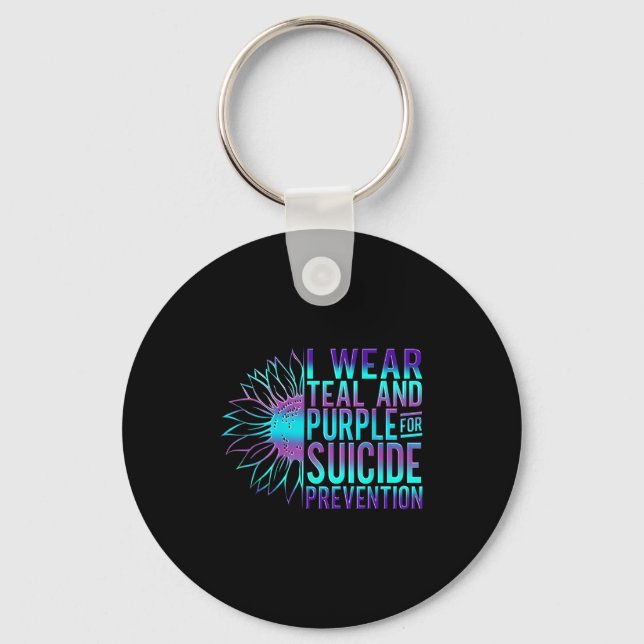 Suicide Awareness Suicide Prevention Suprt Survivo Nyckelring (Framsida)