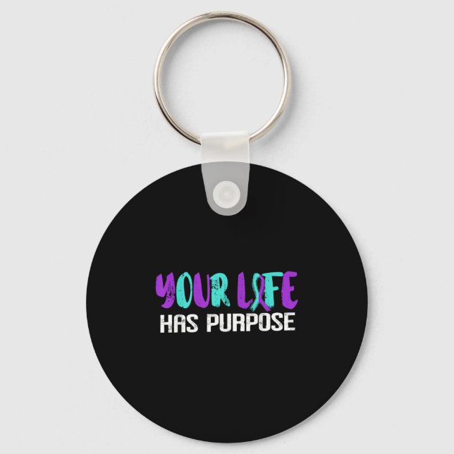 Suicide Awareness Suicide Prevention Suprt Survivo Nyckelring (Framsida)