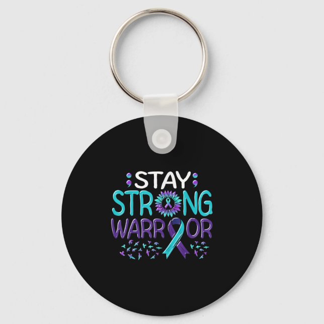 Suicide Awareness Suicide Prevention Suprt Survivo Nyckelring (Framsida)
