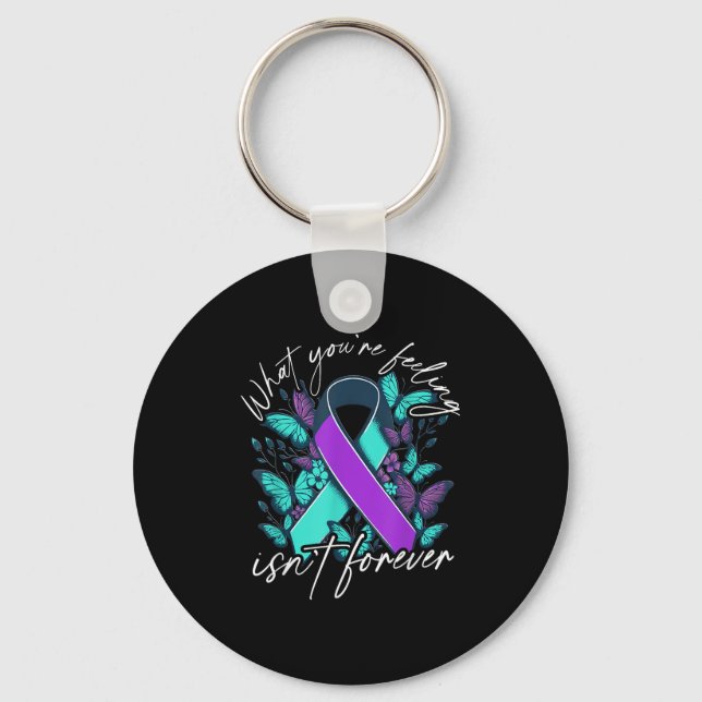 Suicide Awareness Suicide Prevention Suprt Survivo Nyckelring (Framsida)