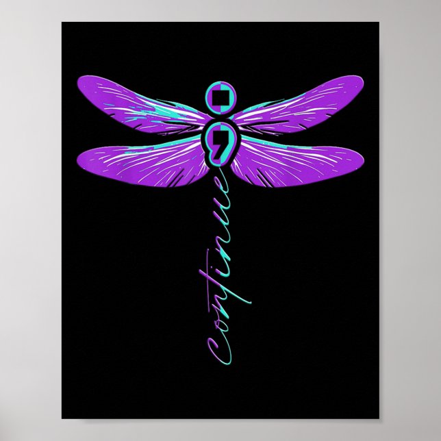 Suicide Awareness Suicide Prevention Suprt Survivo Poster (Framsidan)