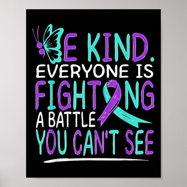 Suicide Awareness Suicide Prevention Suprt Survivo Poster (Framsidan)