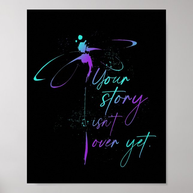 Suicide Awareness Suicide Prevention Suprt Survivo Poster (Framsidan)