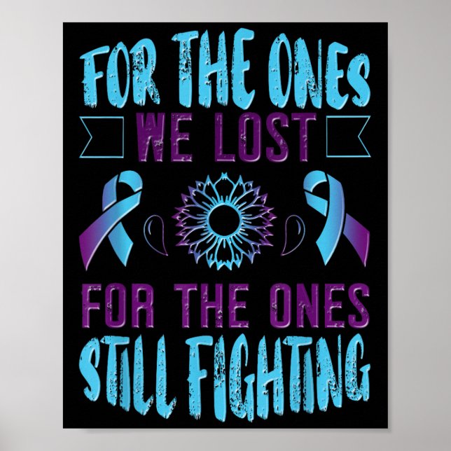 Suicide Awareness Suicide Prevention Suprt Survivo Poster (Framsidan)