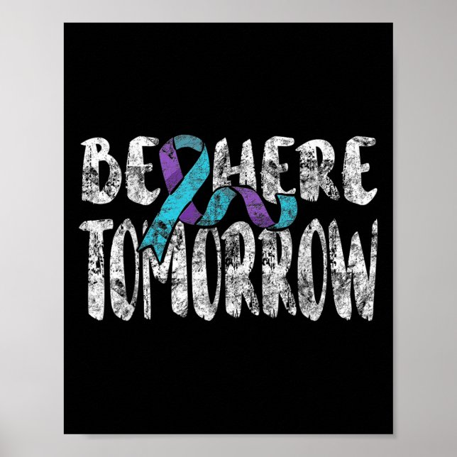 Suicide Awareness Suicide Prevention Suprt Survivo Poster (Framsidan)