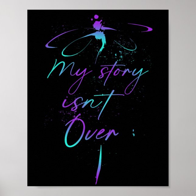 Suicide Awareness Suicide Prevention Suprt Survivo Poster (Framsidan)