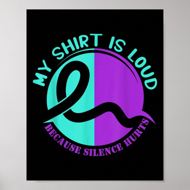 Suicide Awareness Suicide Prevention Suprt Survivo Poster (Framsidan)