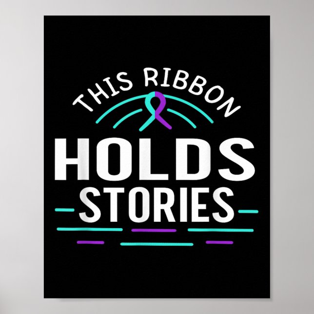 Suicide Awareness Suicide Prevention Suprt Survivo Poster (Framsidan)
