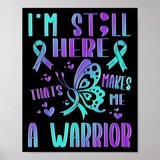 Suicide Awareness Suicide Prevention Suprt Survivo Poster (Framsidan)