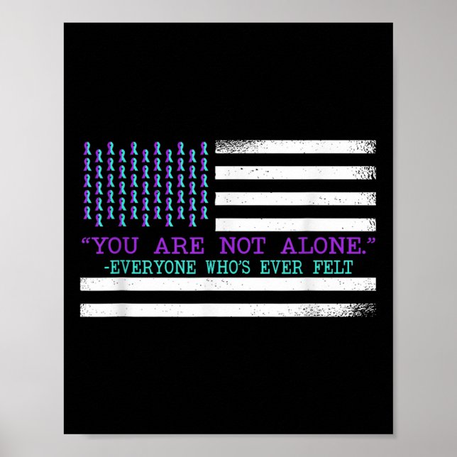 Suicide Awareness Suicide Prevention Suprt Survivo Poster (Framsidan)