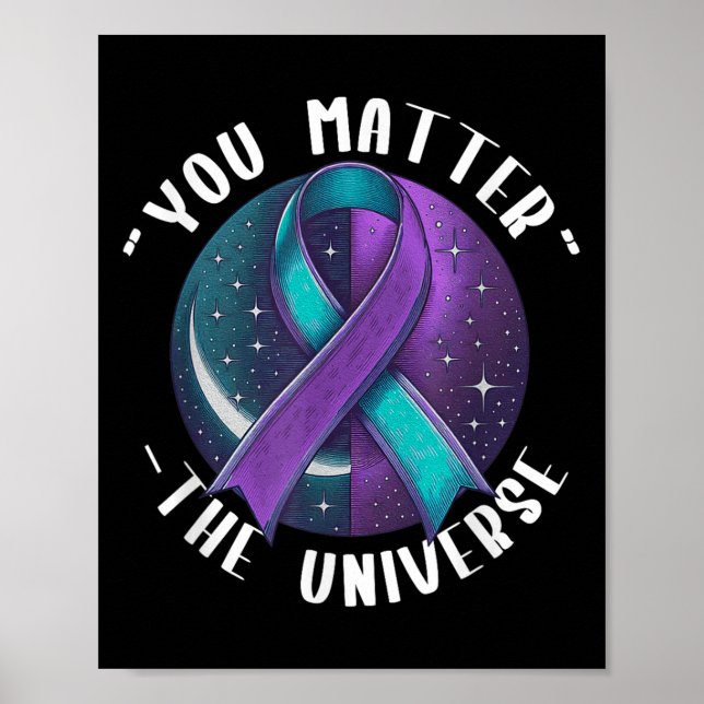 Suicide Awareness Suicide Prevention Suprt Survivo Poster (Framsidan)