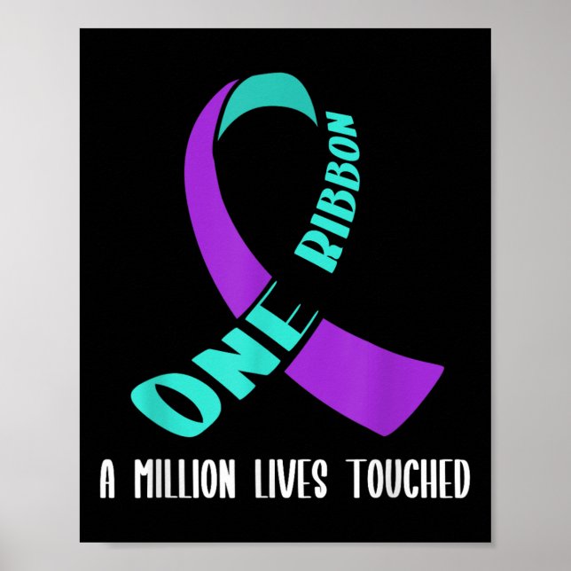 Suicide Awareness Suicide Prevention Suprt Survivo Poster (Framsidan)