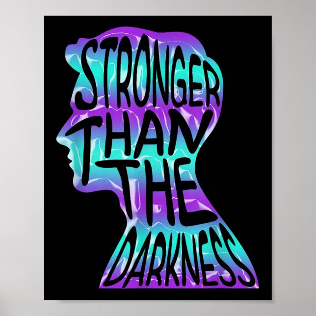 Suicide Awareness Suicide Prevention Suprt Survivo Poster (Framsidan)