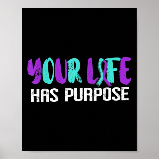 Suicide Awareness Suicide Prevention Suprt Survivo Poster (Framsidan)