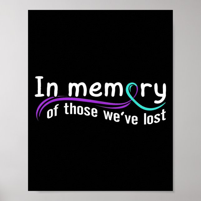Suicide Awareness Suicide Prevention Suprt Survivo Poster (Framsidan)