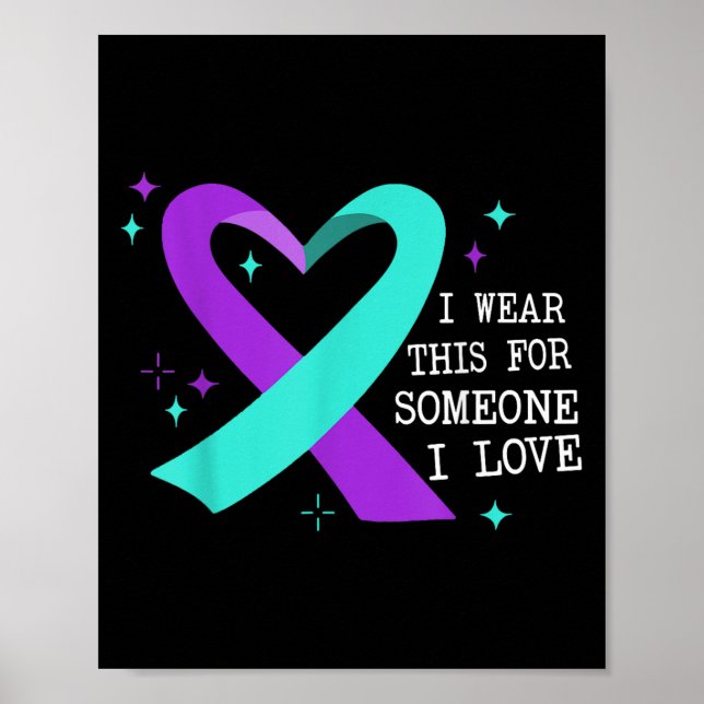 Suicide Awareness Suicide Prevention Suprt Survivo Poster (Framsidan)