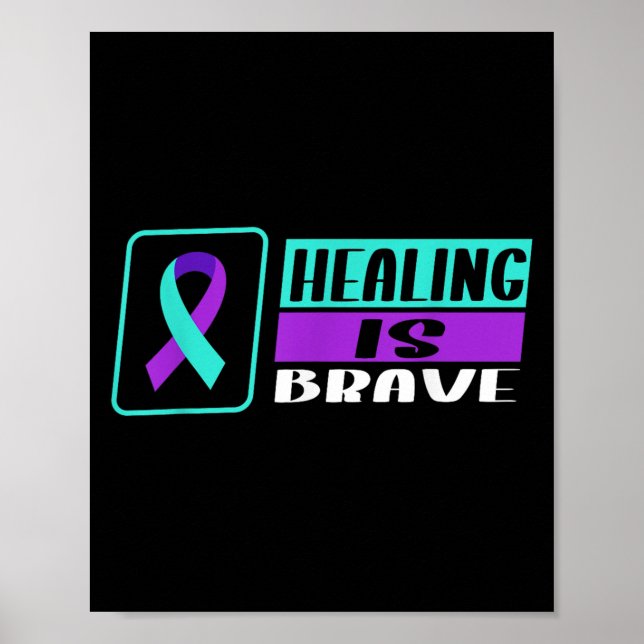 Suicide Awareness Suicide Prevention Suprt Survivo Poster (Framsidan)