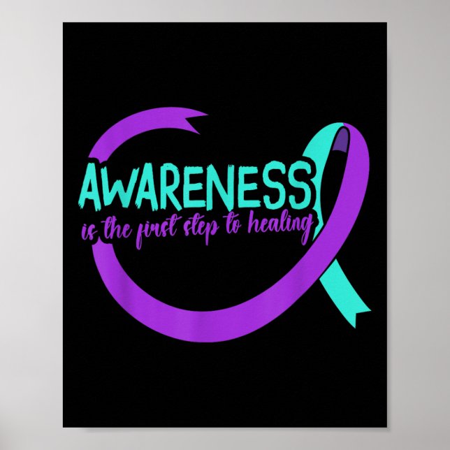 Suicide Awareness Suicide Prevention Suprt Survivo Poster (Framsidan)