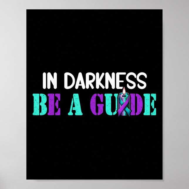 Suicide Awareness Suicide Prevention Suprt Survivo Poster (Framsidan)