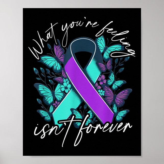 Suicide Awareness Suicide Prevention Suprt Survivo Poster (Framsidan)