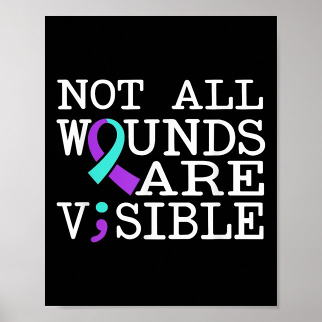 Suicide Awareness Suicide Prevention Suprt Survivo Poster (Framsidan)