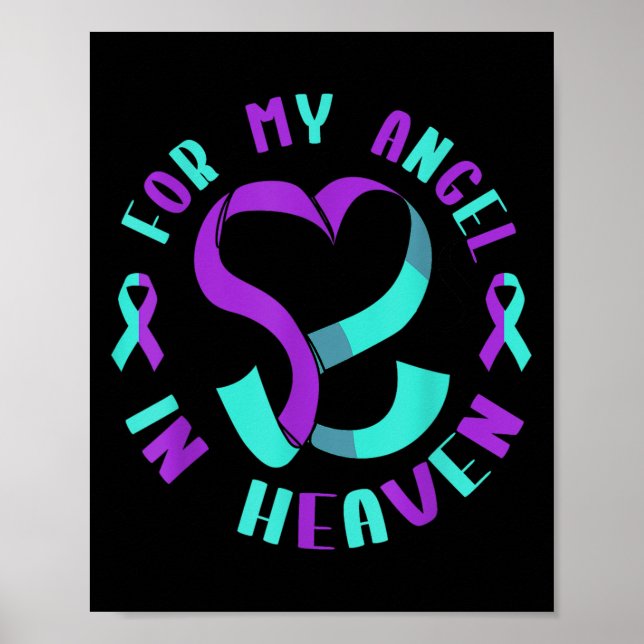 Suicide Awareness Suicide Prevention Suprt Survivo Poster (Framsidan)