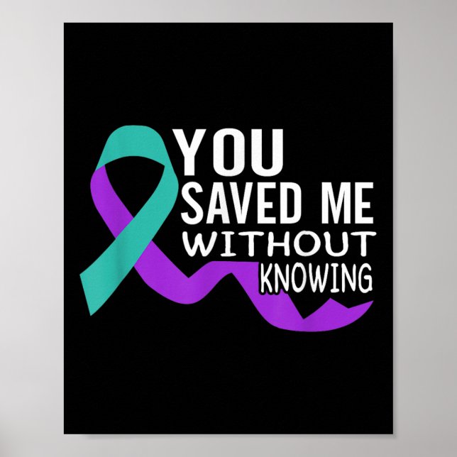 Suicide Awareness Suicide Prevention Suprt Survivo Poster (Framsidan)