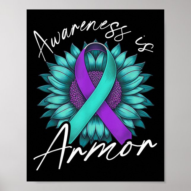 Suicide Awareness Suicide Prevention Suprt Survivo Poster (Framsidan)