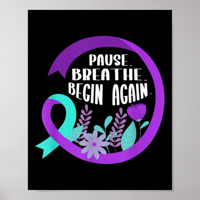Suicide Awareness Suicide Prevention Suprt Survivo Poster (Framsidan)