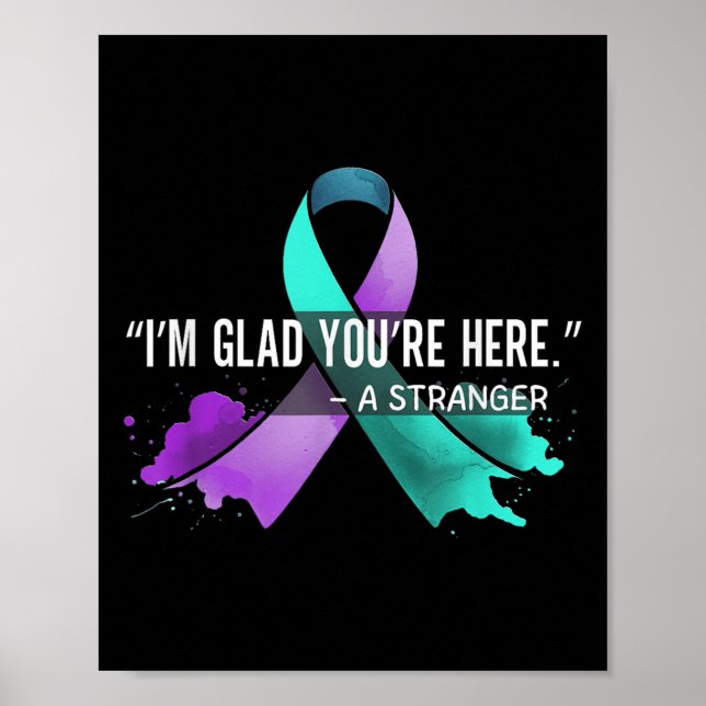 Suicide Awareness Suicide Prevention Suprt Survivo Poster (Framsidan)