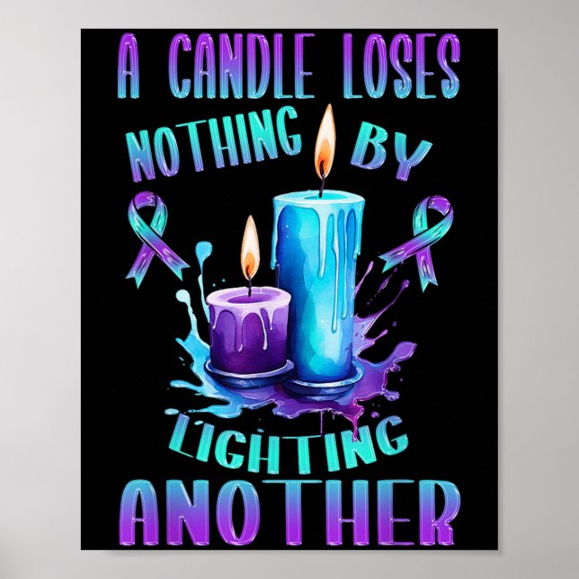 Suicide Awareness Suicide Prevention Suprt Survivo Poster (Framsidan)
