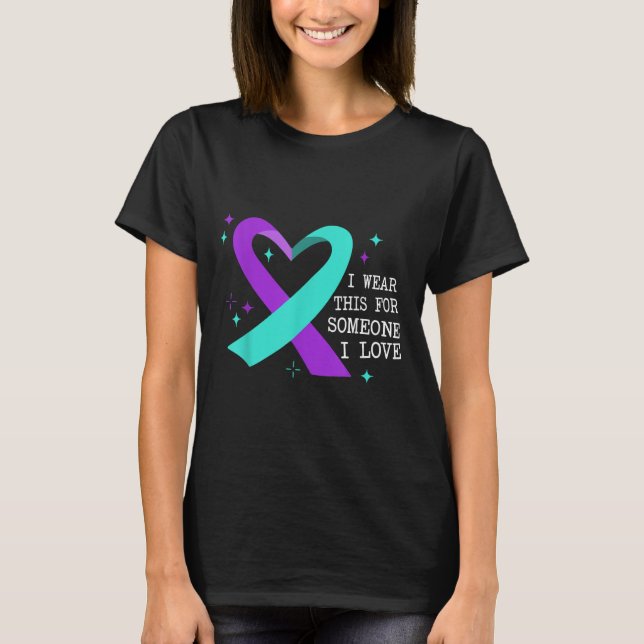 Suicide Awareness Suicide Prevention Suprt Survivo T Shirt (Framsida)