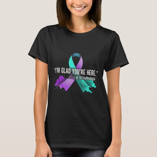 Suicide Awareness Suicide Prevention Suprt Survivo T Shirt (Framsida)