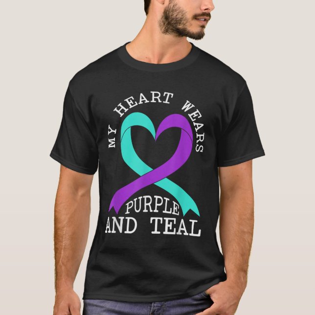 Suicide Awareness Suicide Prevention Suprt Survivo T Shirt (Framsida)