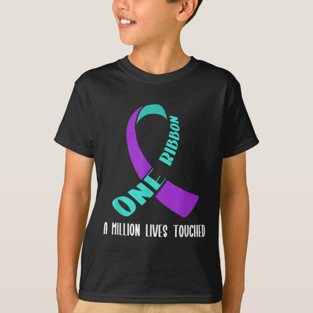 Suicide Awareness Suicide Prevention Suprt Survivo T Shirt (Framsida)