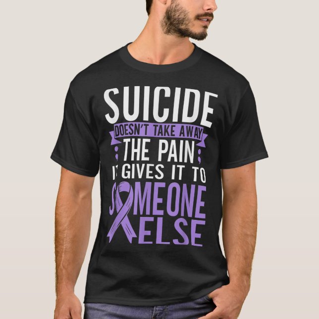Suicide Awareness Suicide Prevention Suprt Survivo T Shirt (Framsida)