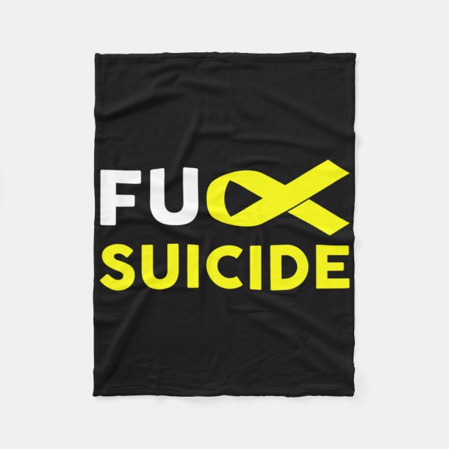 Suicide Awareness Support Survivor Gift Fleecefilt (Framsidan)