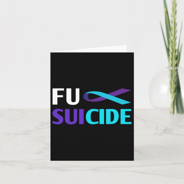 Suicide Awareness Support Survivor Kort (Framsida)