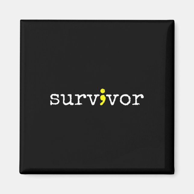 Suicide Awareness Support Symbol Recovery Survivor Magnet (Framsidan)