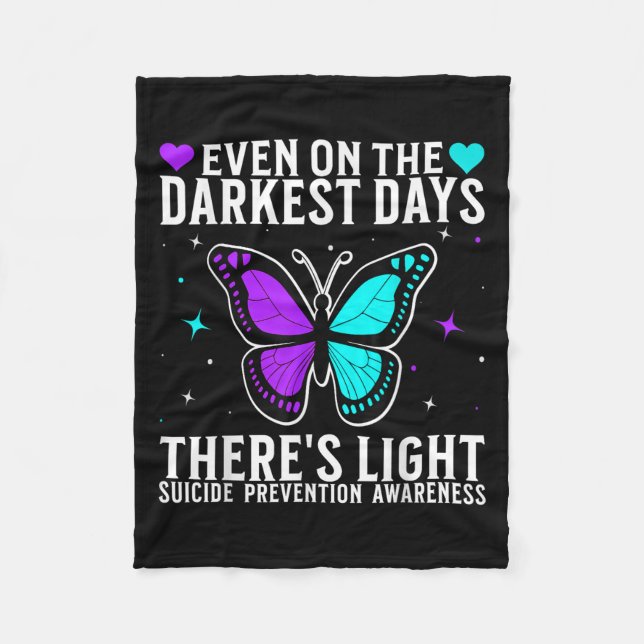 Suicide Awareness Suprt Suicide Prevention Awarene Fleecefilt (Framsidan)