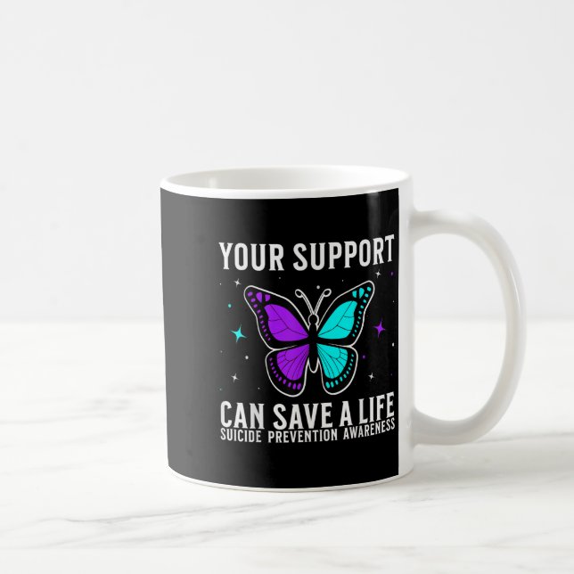 Suicide Awareness Suprt Suicide Prevention Awarene Kaffemugg (Höger)