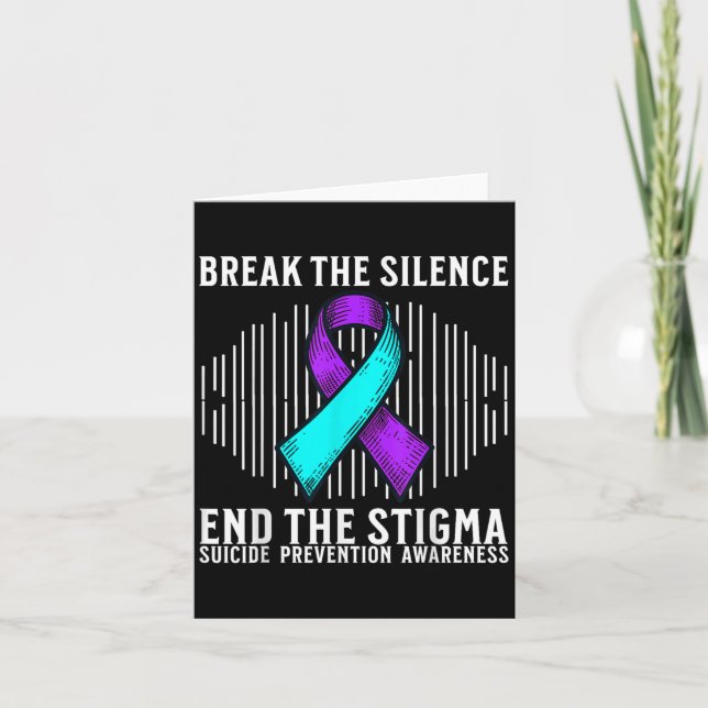 Suicide Awareness Suprt Suicide Prevention Awarene Kort (Framsida)