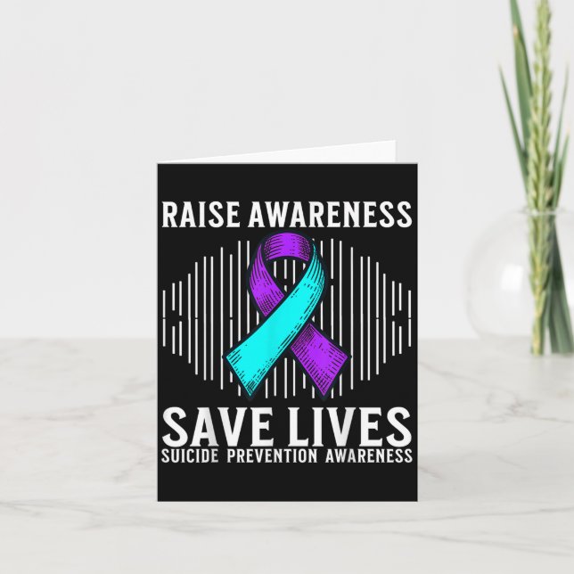 Suicide Awareness Suprt Suicide Prevention Awarene Kort (Framsida)