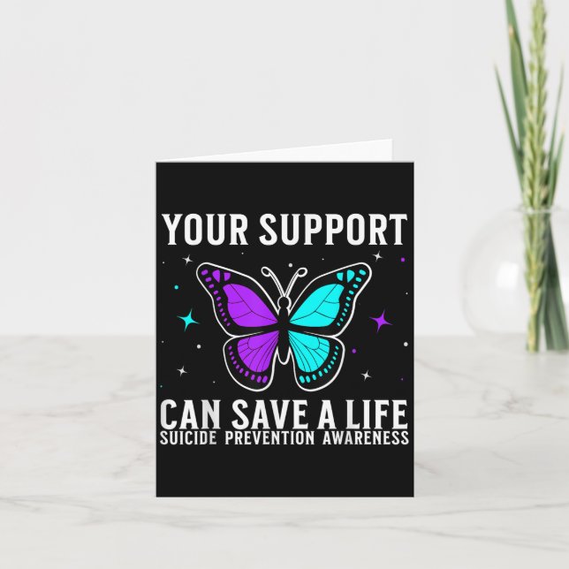 Suicide Awareness Suprt Suicide Prevention Awarene Kort (Framsida)