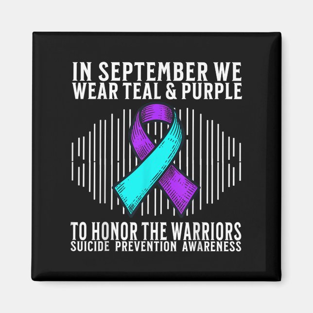 Suicide Awareness Suprt Suicide Prevention Awarene Magnet (Framsidan)