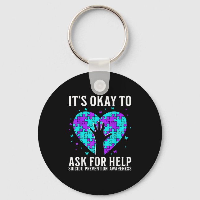 Suicide Awareness Suprt Suicide Prevention Awarene Nyckelring (Framsida)